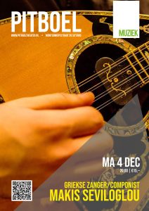 Makis Seviloglou 4 december '23 in Pitboel theater. affiche