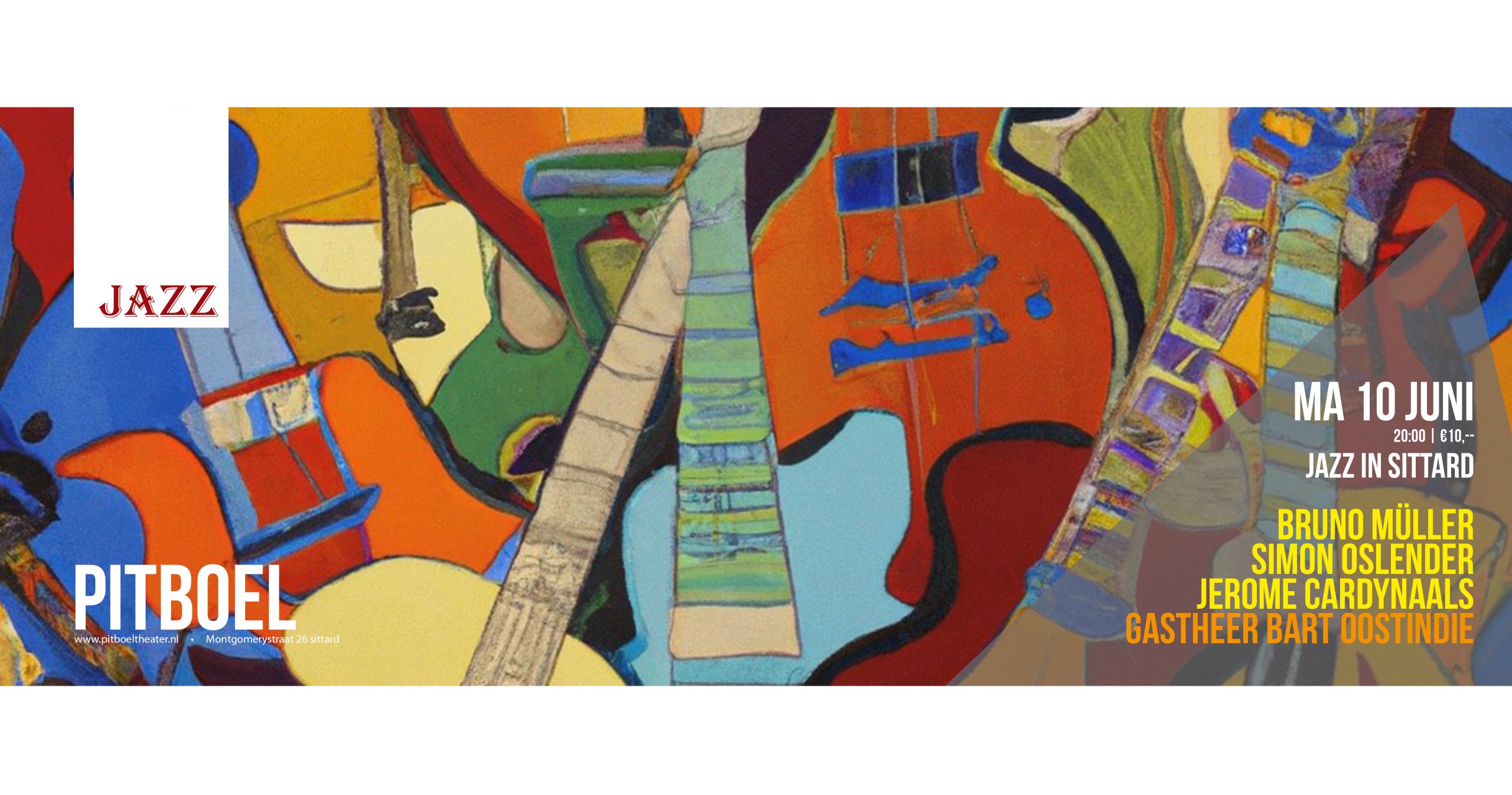 banner jazz in Sittard 10 juni 2024