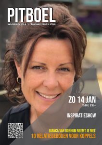 Bianca van Roshum neemt je mee… Inspiratieshow – ’10 Relatiegeboden voor koppels’. affiche