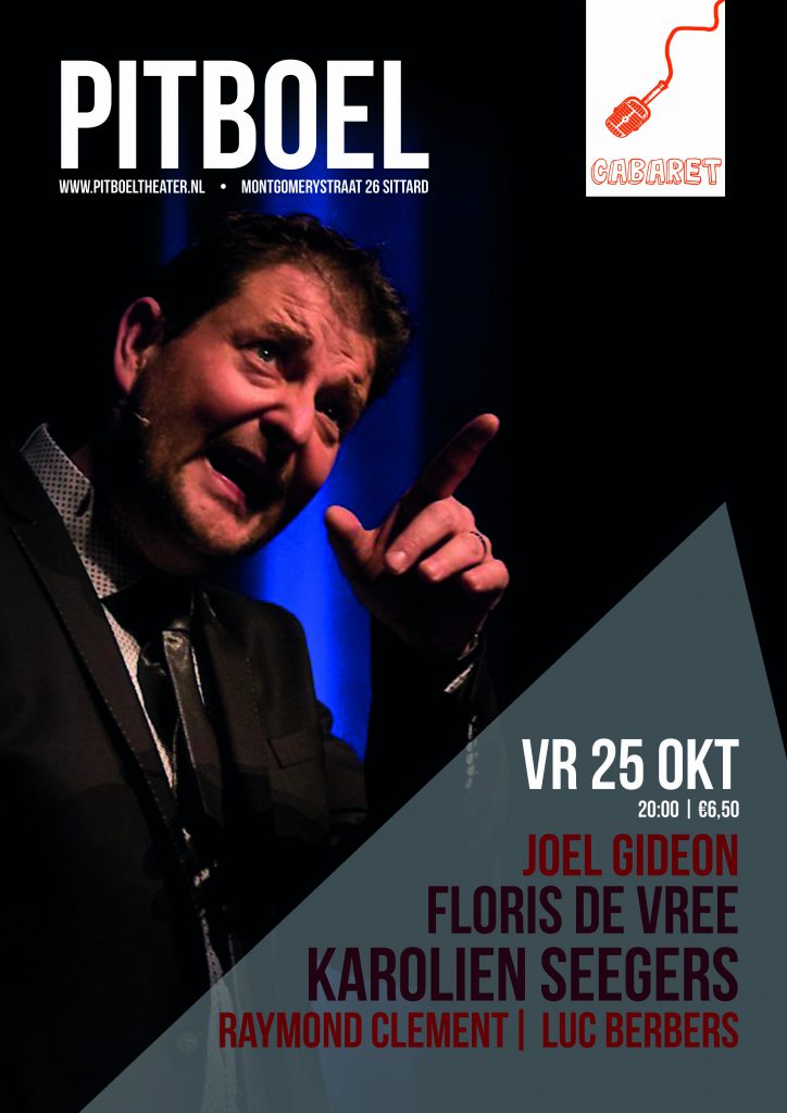 Humor in sittard, 25 oktober 2019 Pitboel Theater