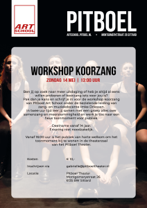 achterkant flyer koorzang 14 mei pitboel theater imke driessen