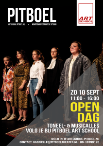 affiche open dag Pitboel Art School 10 september 2023