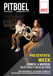 presentatieweek Pitboel Art School jan / febr 2024 affiche