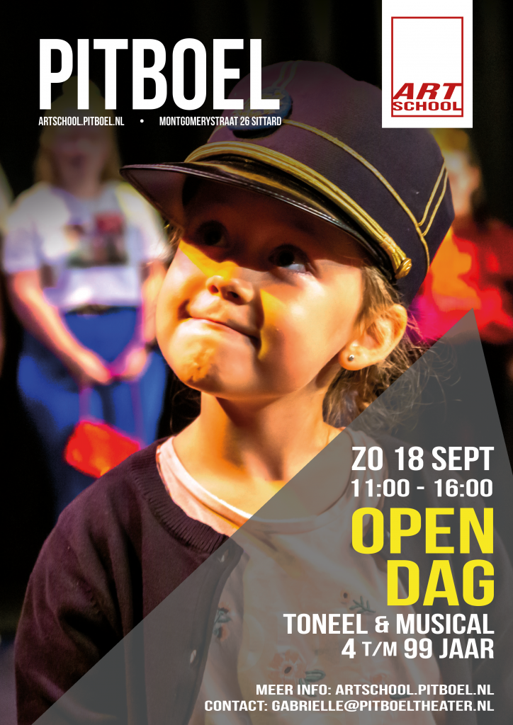 affiche open dag Pitboel Art School 2022