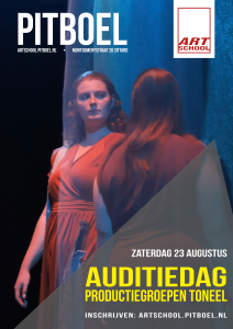 auditie dag toneel Pitboel Art School 2025 affiche